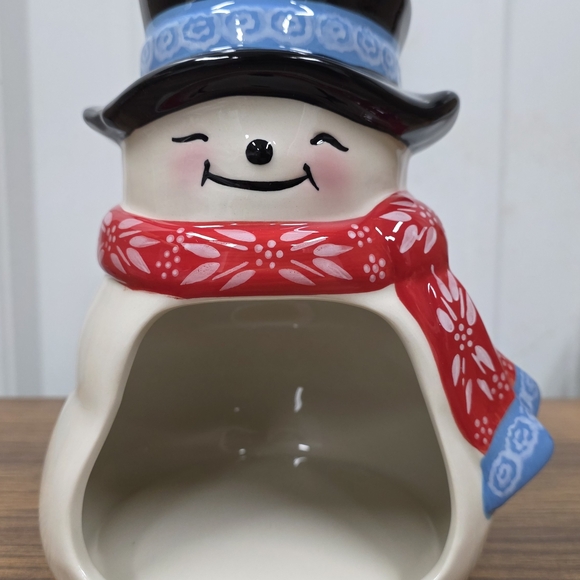 Temptations Ceramic Snowman Versatile Countertop Holder. - Picture 1 of 3